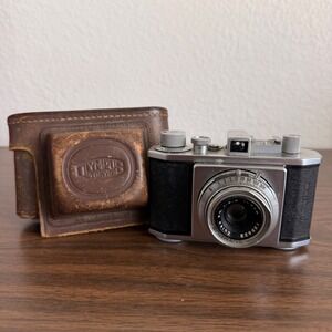 Vintage Olympus 35 Model IV 35mm Film Camera Zuiko 4cm f3.5 Lens E.P. Mark Case